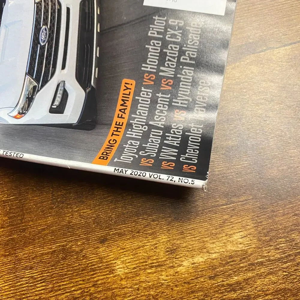 Motor Trend May, 2020 3-Row SUV Comparo, Taycan Turbo S